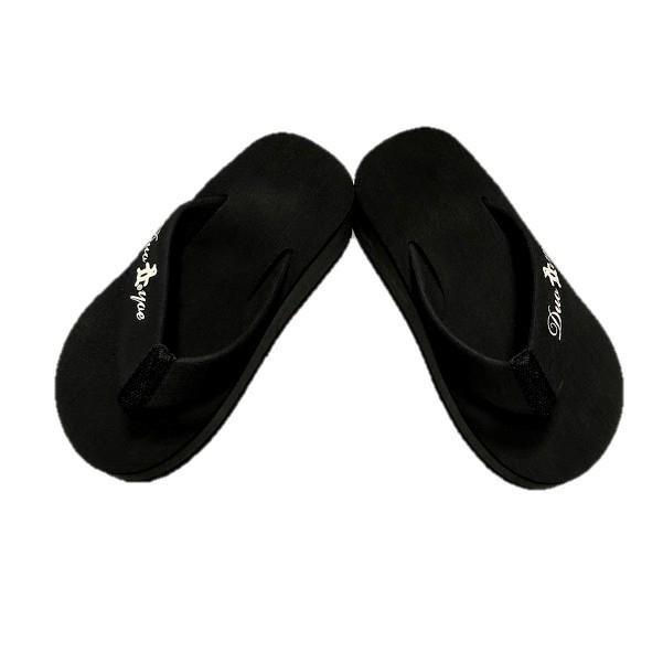 多曜366刷毛厚底人字拖(黑/紅)-細節圖4