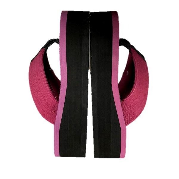 多曜366刷毛厚底人字拖(黑/紅)-細節圖7