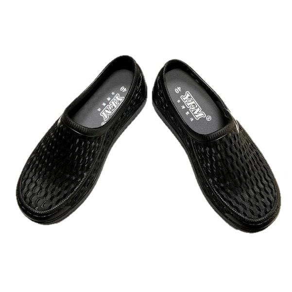 永豐美078洞洞鞋(黑/粉紅)-細節圖3