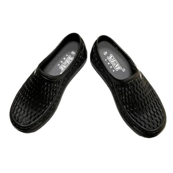 永豐美078洞洞鞋(黑/粉紅)-細節圖3