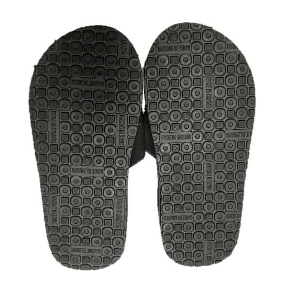 多曜382女厚底刷毛拖(黑/紅)-細節圖5