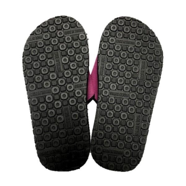 多曜382女厚底刷毛拖(黑/紅)-細節圖9