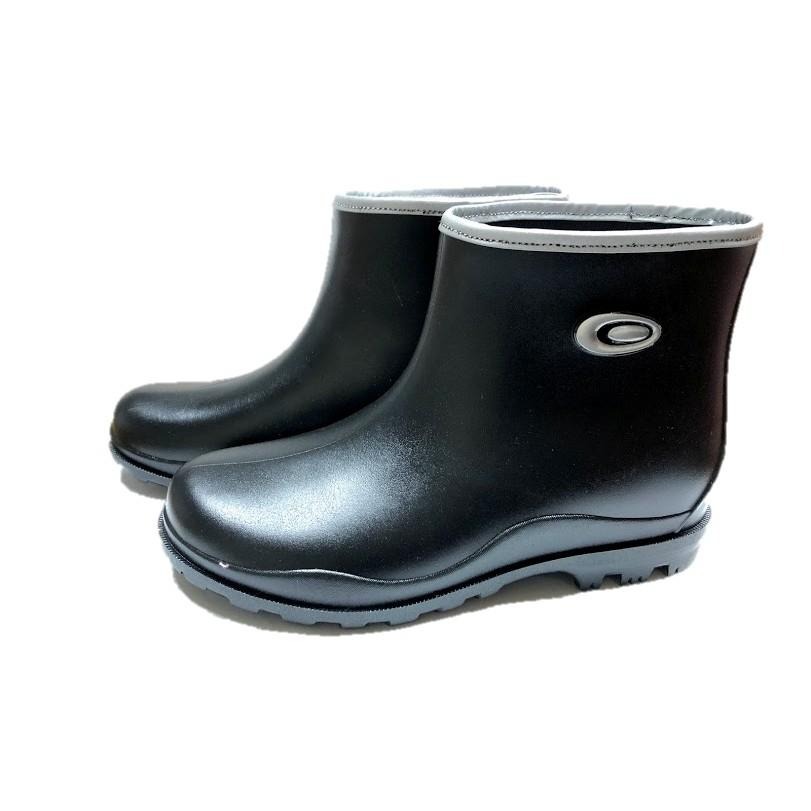 長皇107短筒雨鞋(黑/紅)-細節圖2