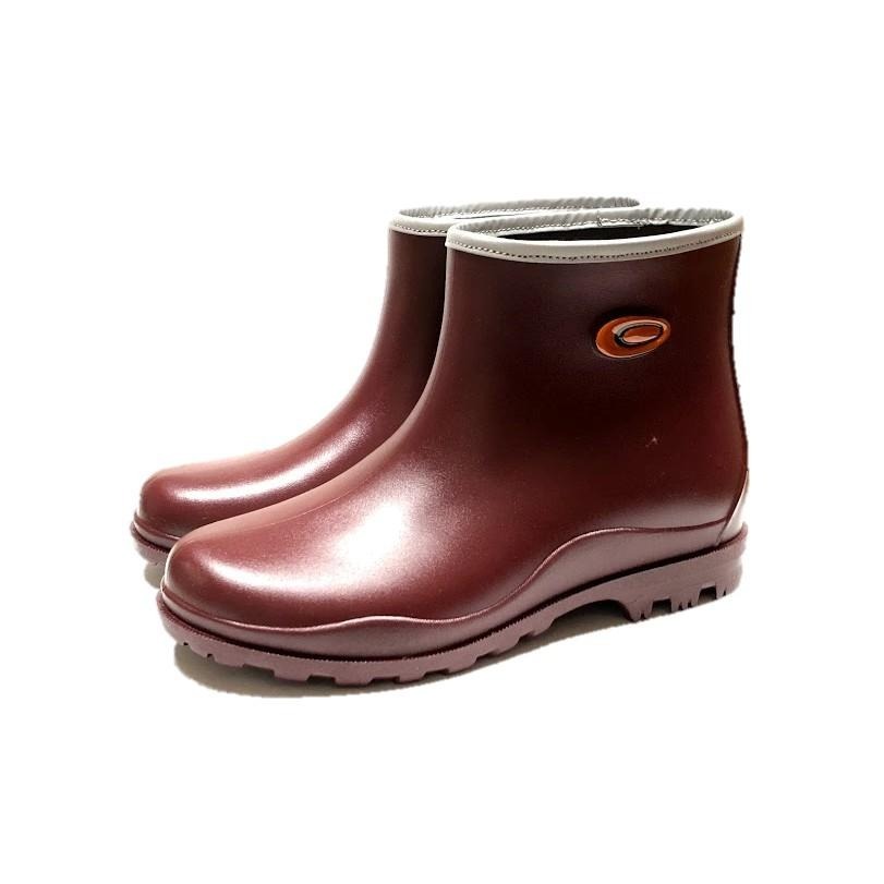 長皇107短筒雨鞋(黑/紅)-細節圖6