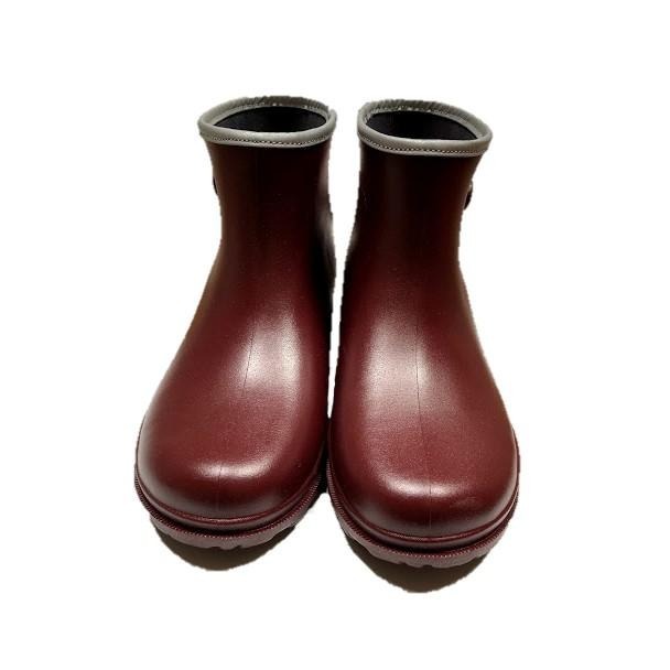 長皇107短筒雨鞋(黑/紅)-細節圖7