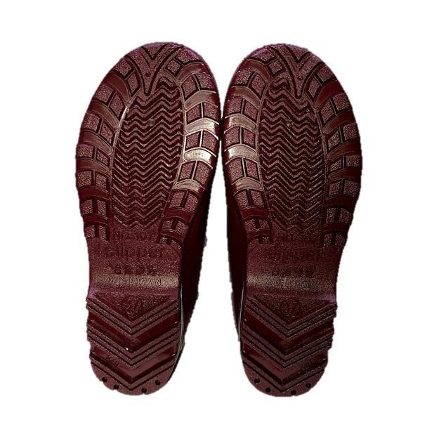 長皇107短筒雨鞋(黑/紅)-細節圖8