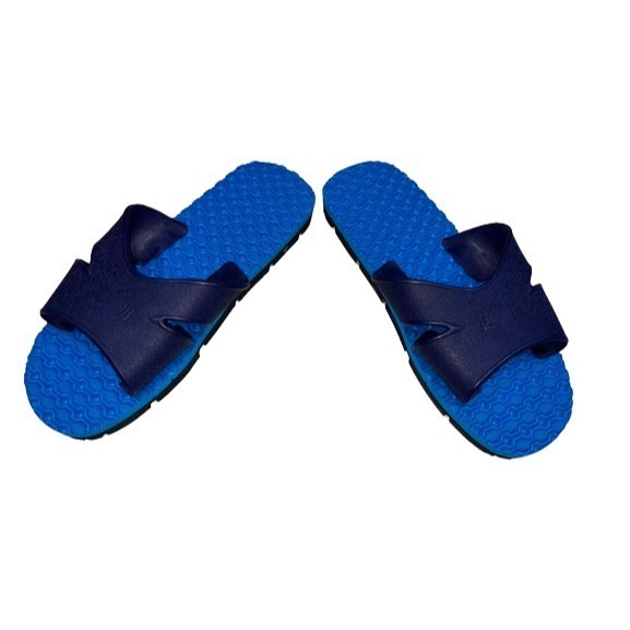 特大輪胎鐵甲H拖鞋(藍/黑)(通用牌，加厚款）-細節圖2