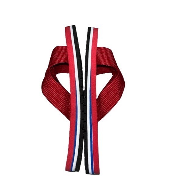 多曜904緹花海灘拖鞋(藍/紅)-細節圖6