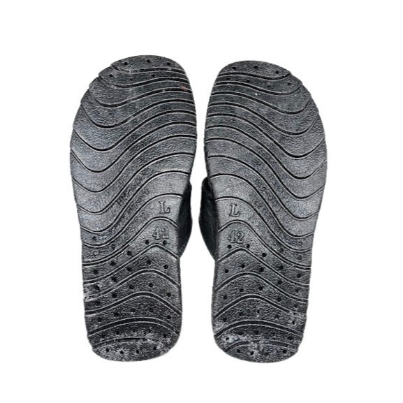 台灣製造【永豐美】009大拇指舒適拖鞋（黑）-細節圖7