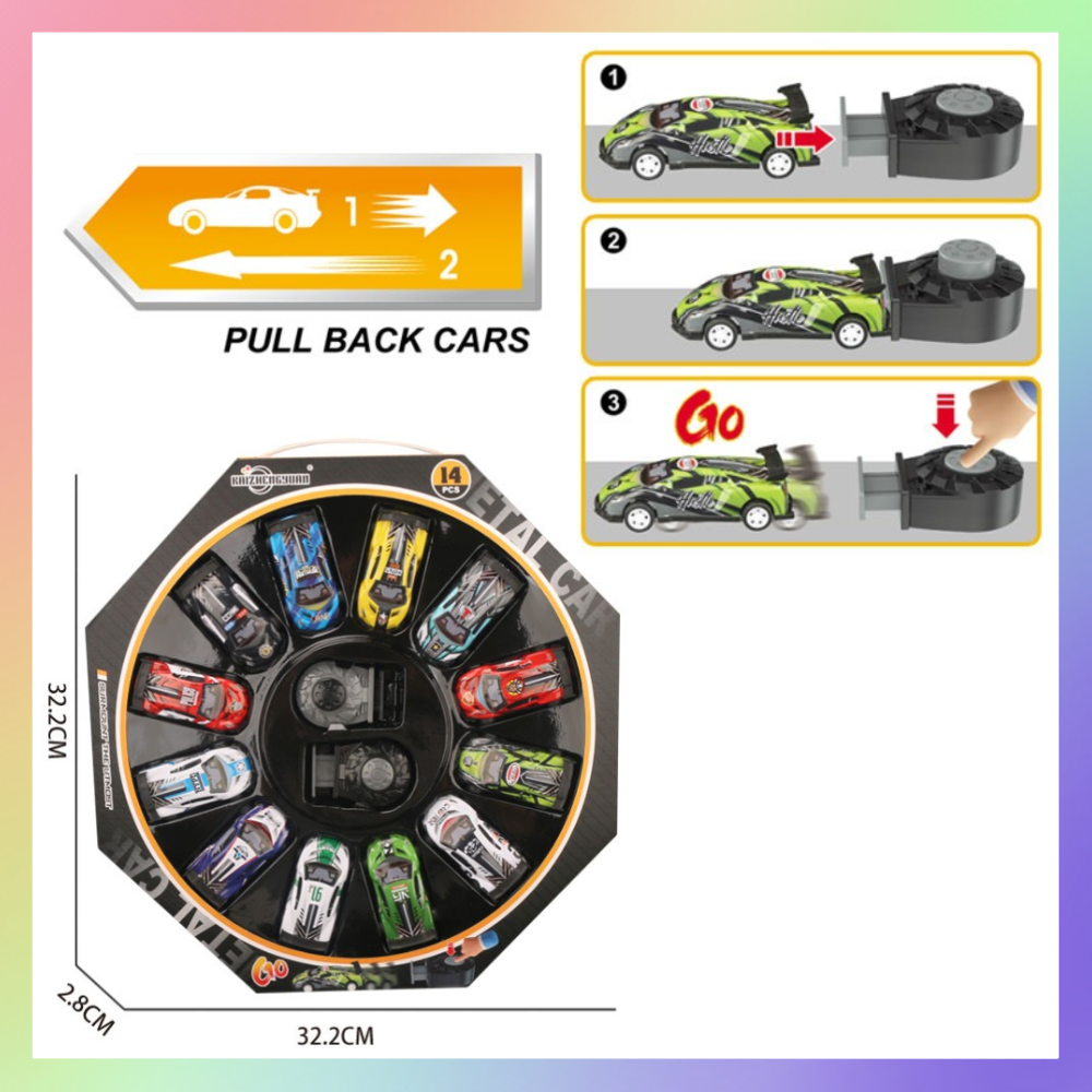 12入迴力合金賽車-細節圖2