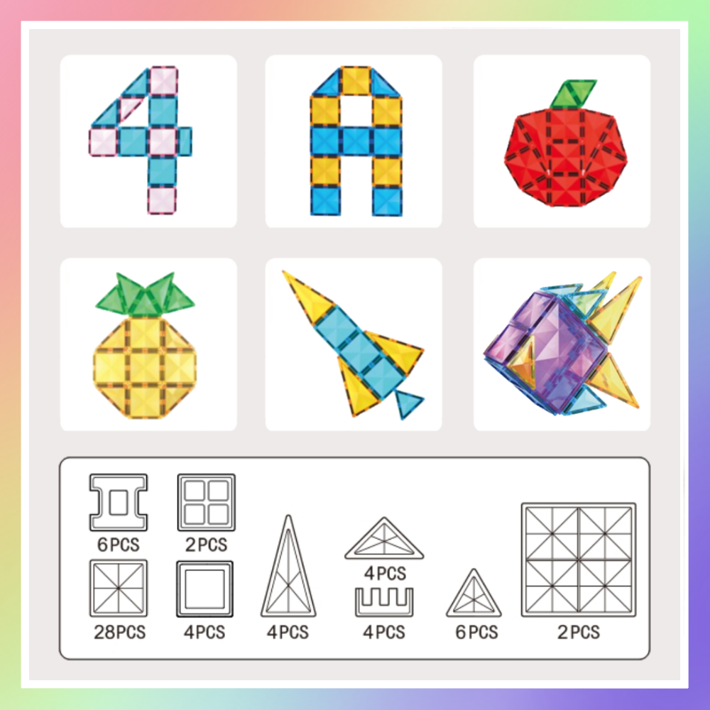 60pcs彩窗磁力片-細節圖2
