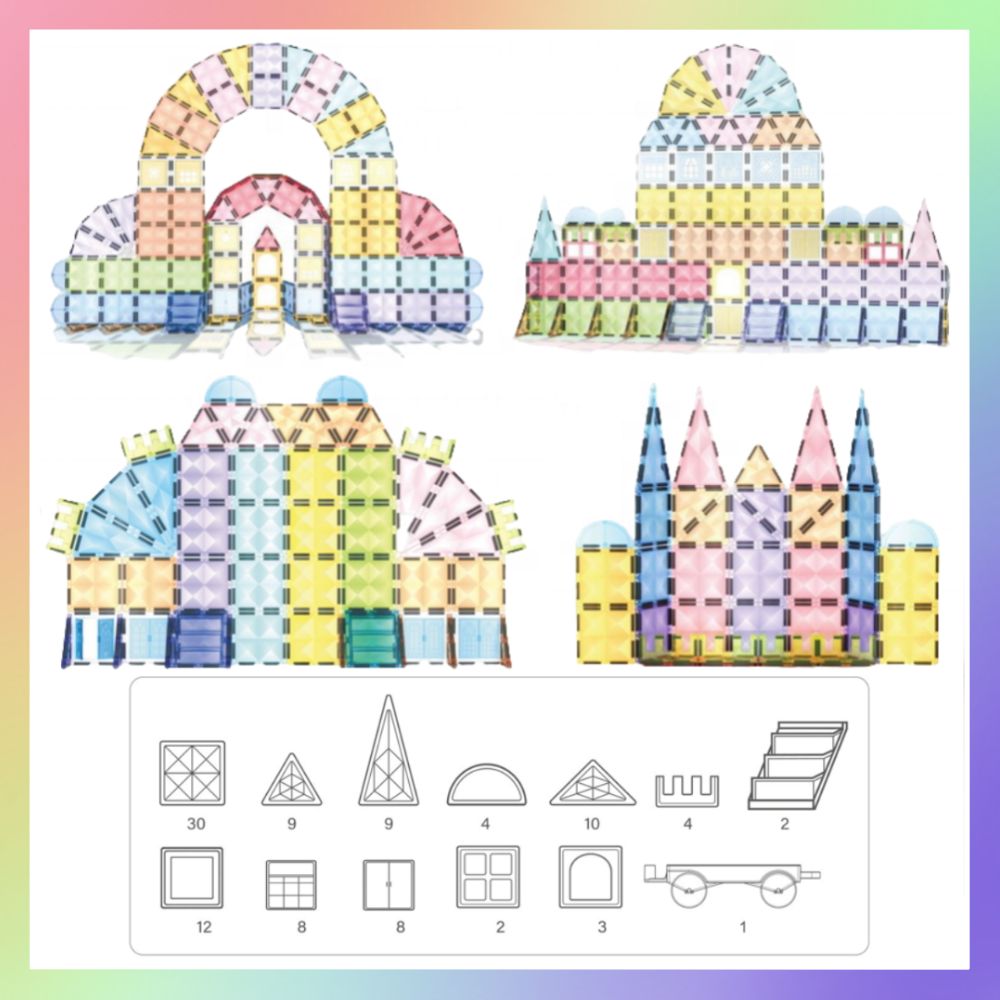 102pcs彩窗磁力片-細節圖2