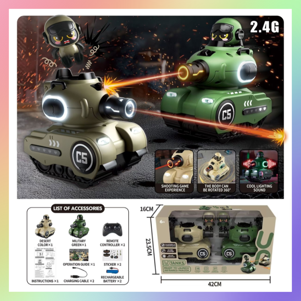 遙控彈跳射擊對戰坦克-細節圖2