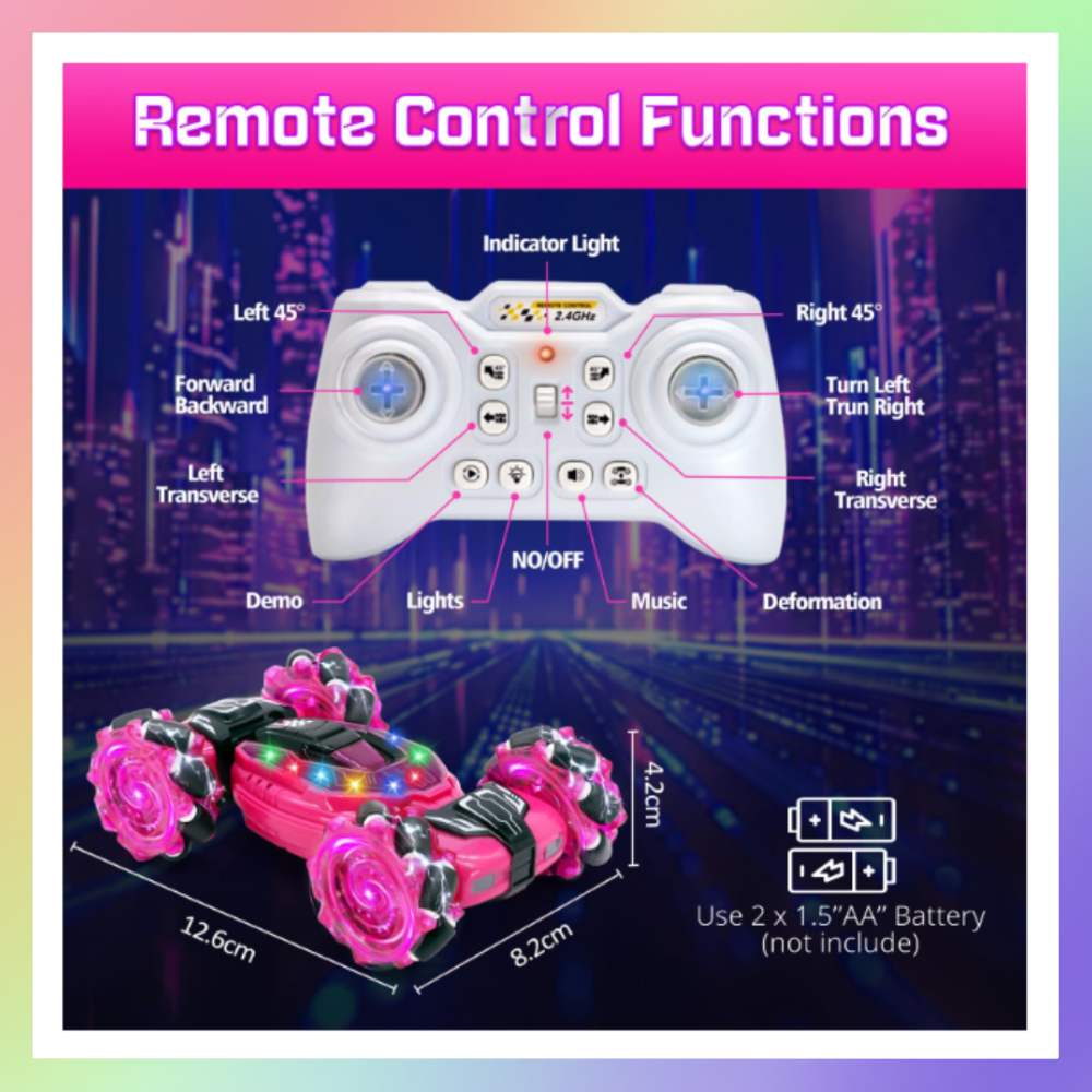 2.4G 迷你扭變車 (附遙控器和手錶)-細節圖3