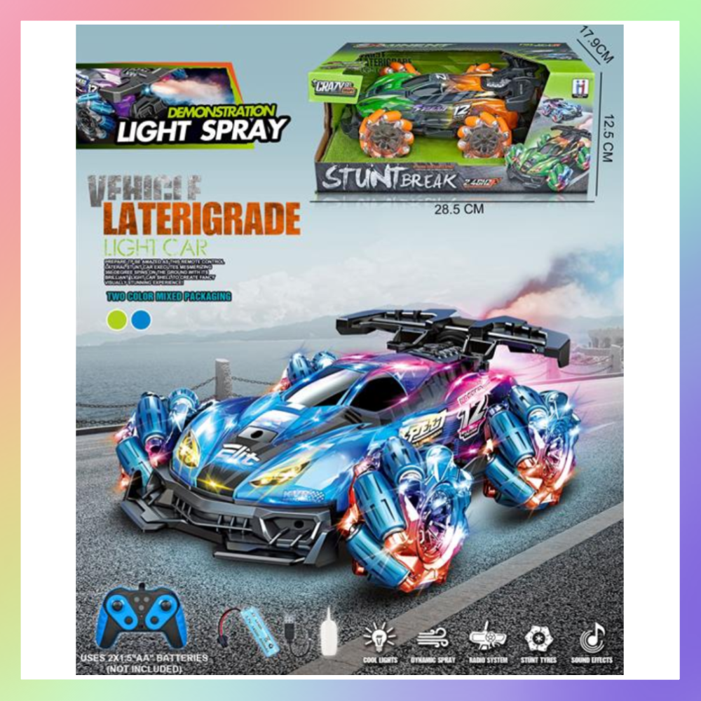 2.4G 透光音樂特技噴霧遙控車-細節圖2