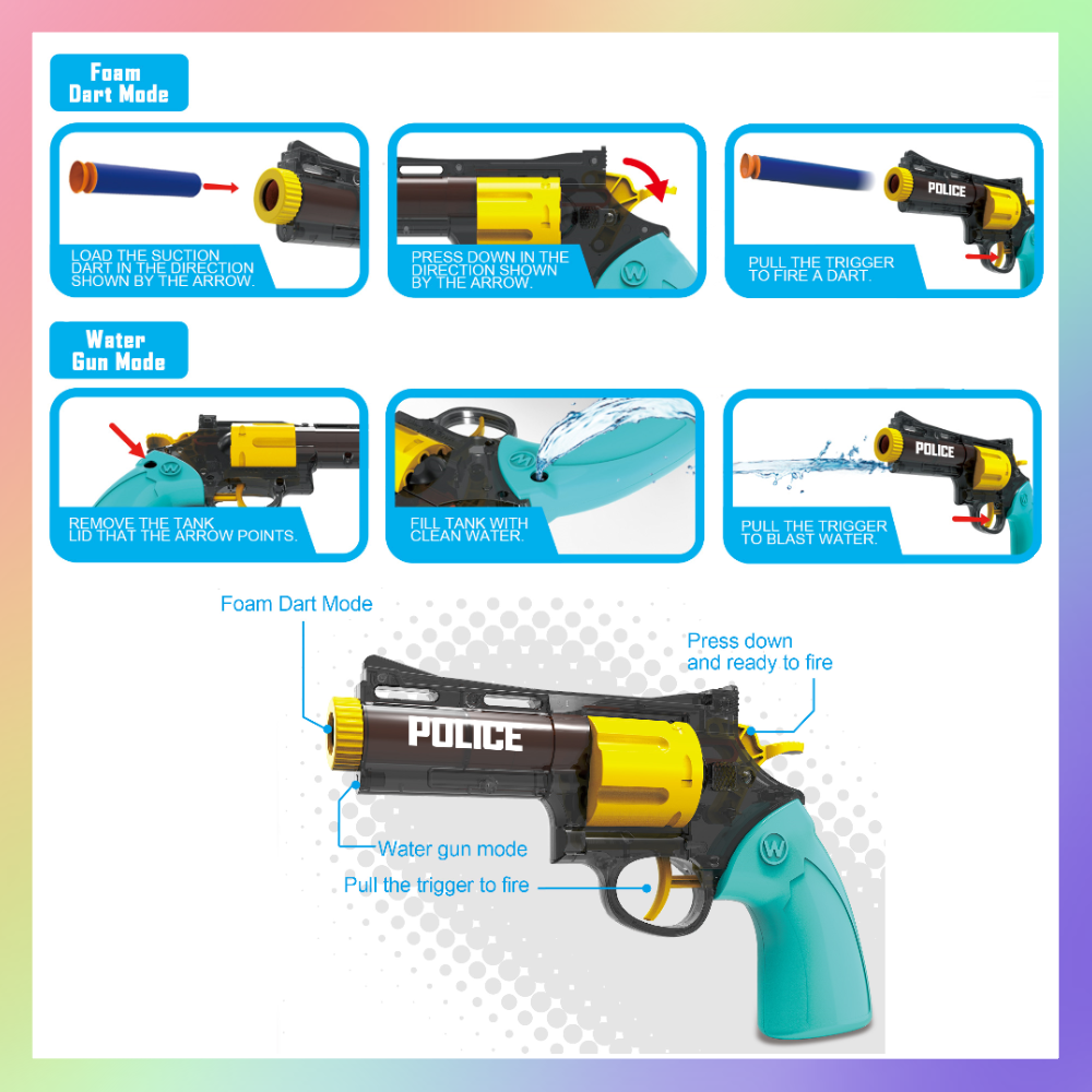 二合一水槍軟彈槍-細節圖2