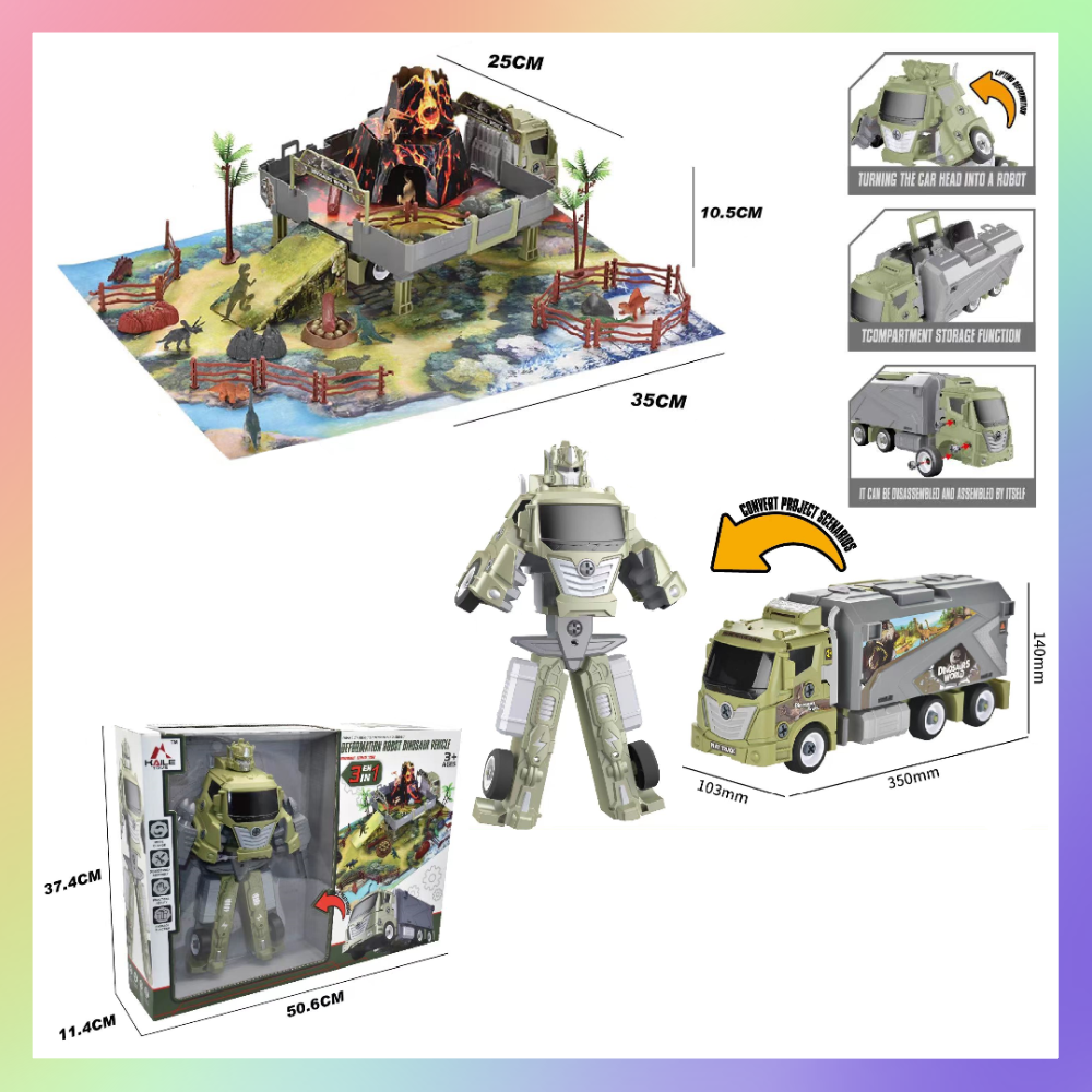 三合一變形恐龍樂園-細節圖3