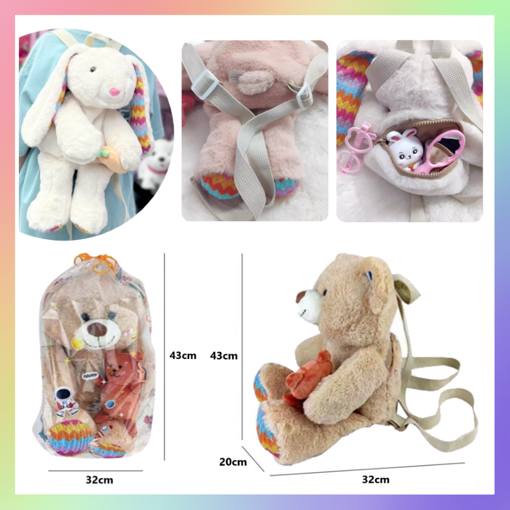 小熊絨毛背包-細節圖2