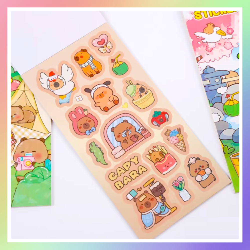 水豚貼紙本-細節圖2