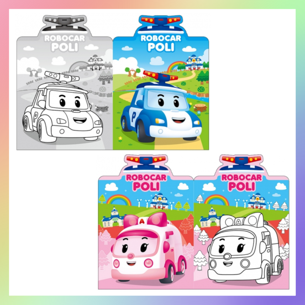 正版授權小畫家貼紙著色書-細節圖2