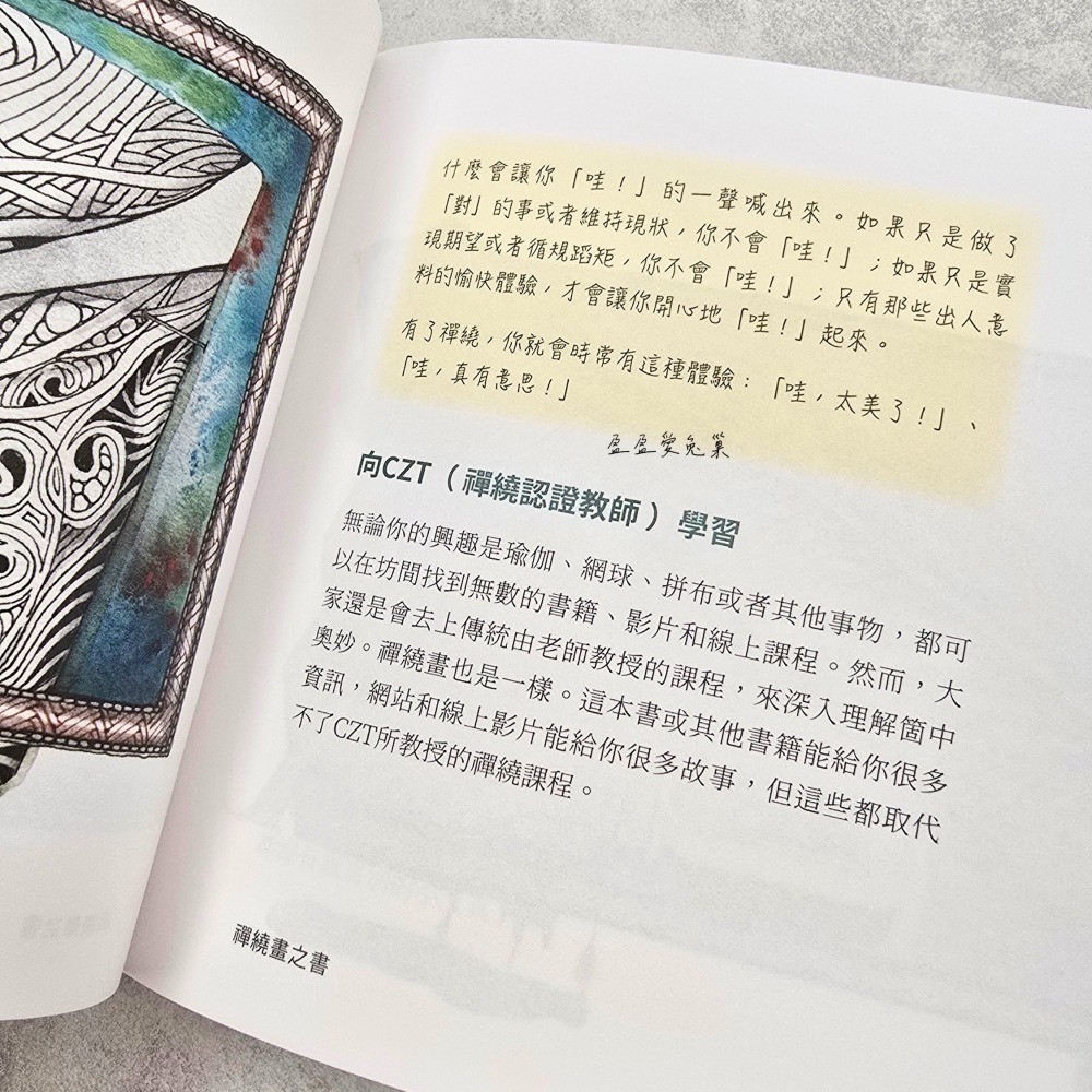 【盈盈愛兔巢】禪繞畫書籍｜官方｜禪繞畫之書｜《The Book of Zentangle 中譯本｜另有售禪繞畫入門1-細節圖4