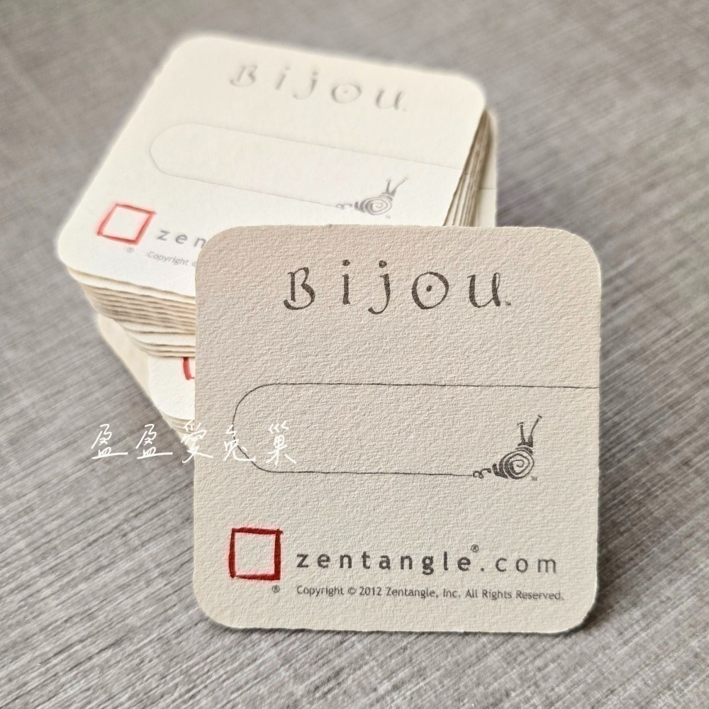 【盈盈愛兔巢】Zentangle® 美國禪繞畫紙磚｜官方｜Bijou 蝸牛磚 2英吋｜空白紙磚｜原廠正版｜禪繞畫工具材料-細節圖3