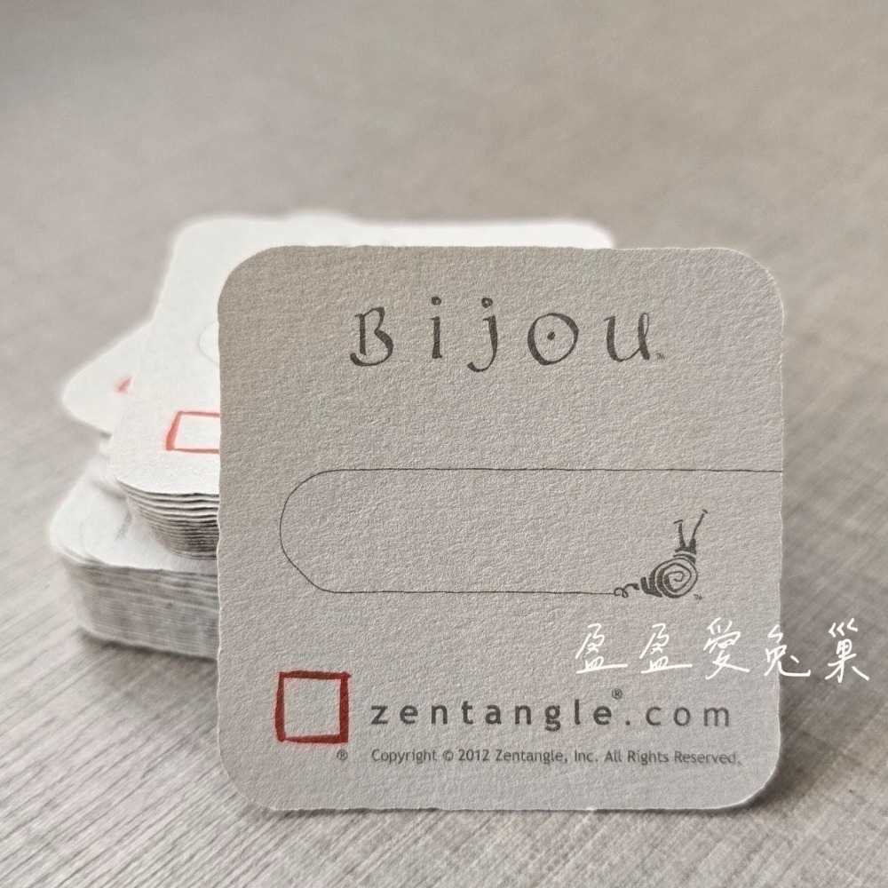 【盈盈愛兔巢】Zentangle® 美國禪繞畫紙磚｜官方｜Bijou 蝸牛磚 2英吋｜空白紙磚｜原廠正版｜禪繞畫工具材料-細節圖6