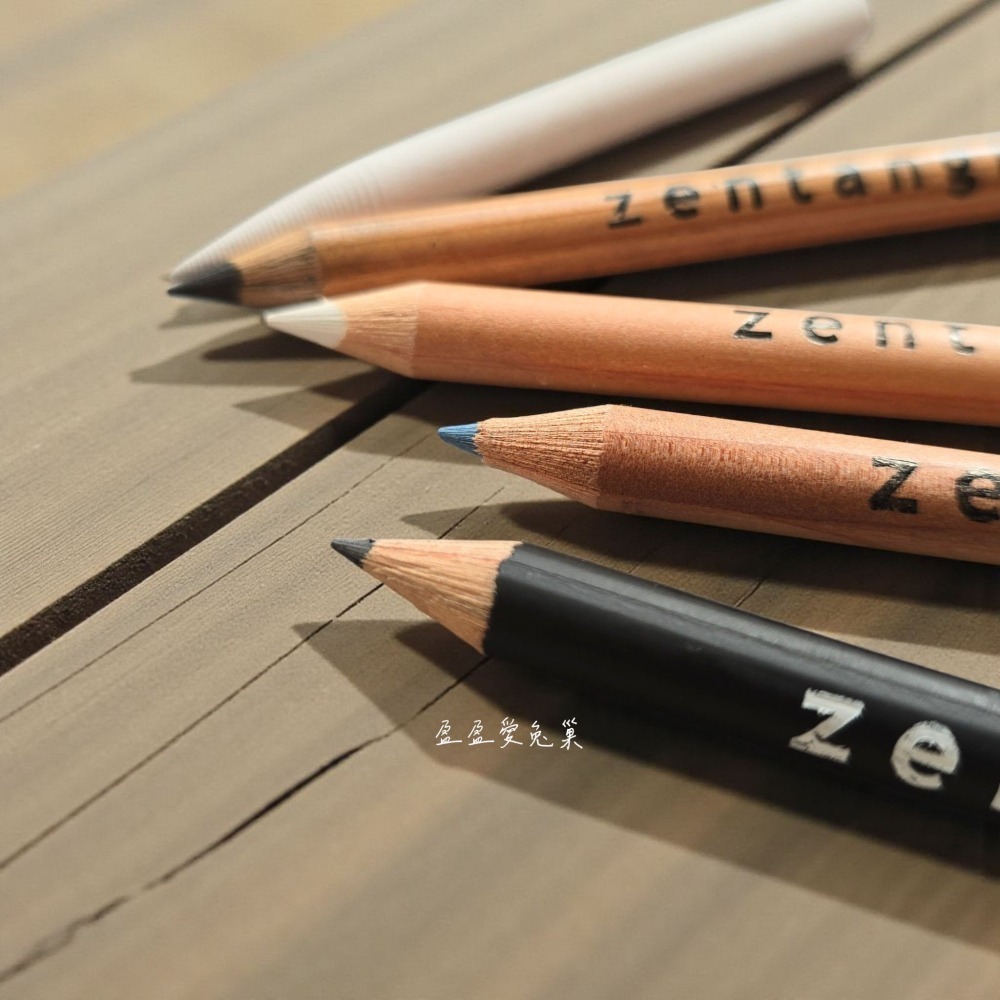 【盈盈愛兔巢】Zentangle ® 美國官方禪繞畫｜短支筆｜2B/ 6B/ 白碳/ 淺藍 / 推紙筆｜短支｜禪繞畫工具-細節圖3