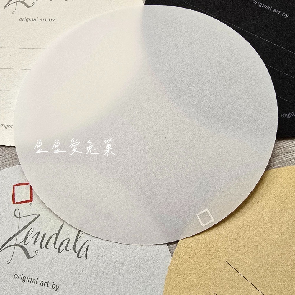 【盈盈愛兔巢】Zentangle® 美國禪繞畫紙磚｜官方｜圓形紙磚 11.7公分 ｜空白紙磚｜原廠正版｜禪繞畫工具材料-細節圖3