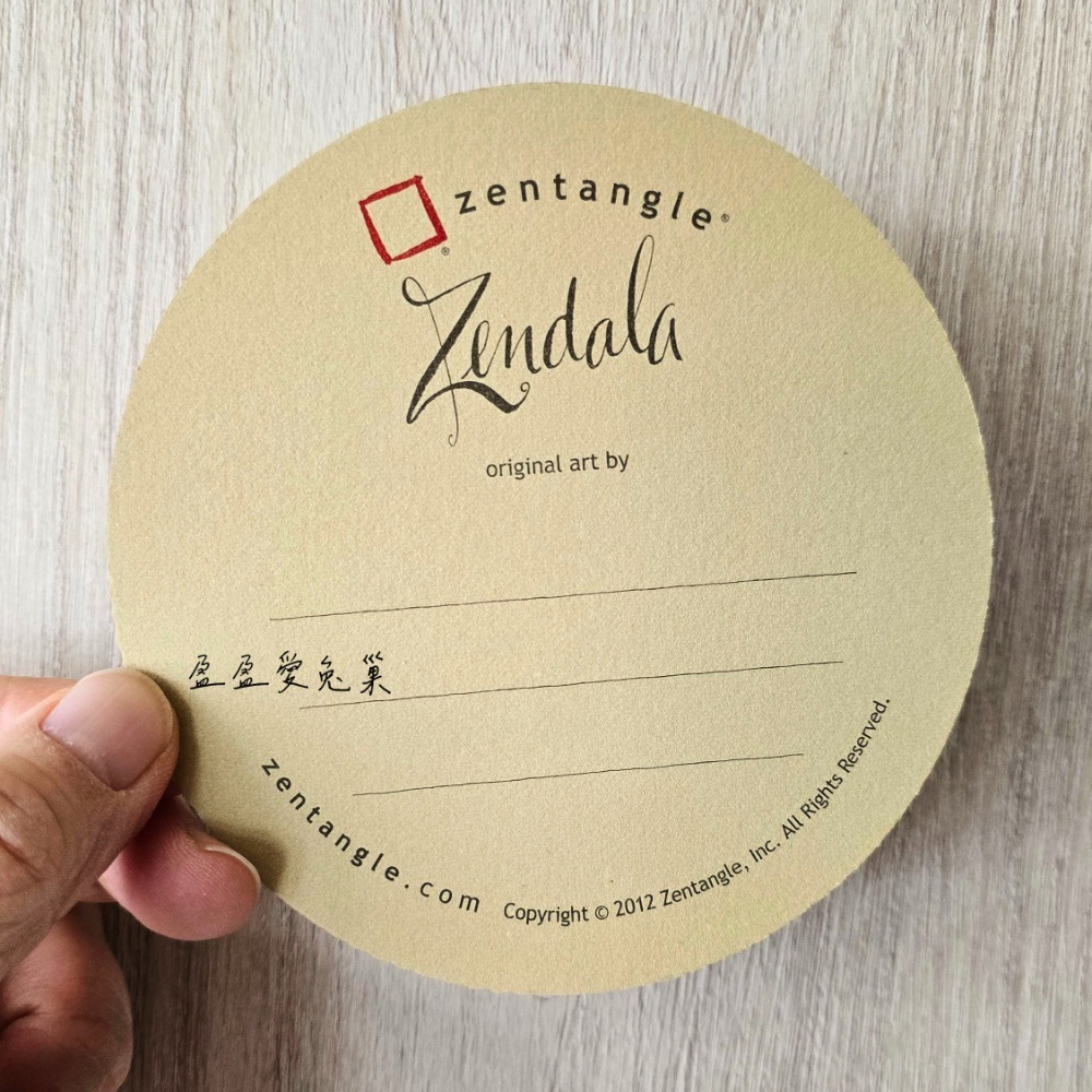 【盈盈愛兔巢】Zentangle® 美國禪繞畫紙磚｜官方｜圓形紙磚 11.7公分 ｜空白紙磚｜原廠正版｜禪繞畫工具材料-規格圖9