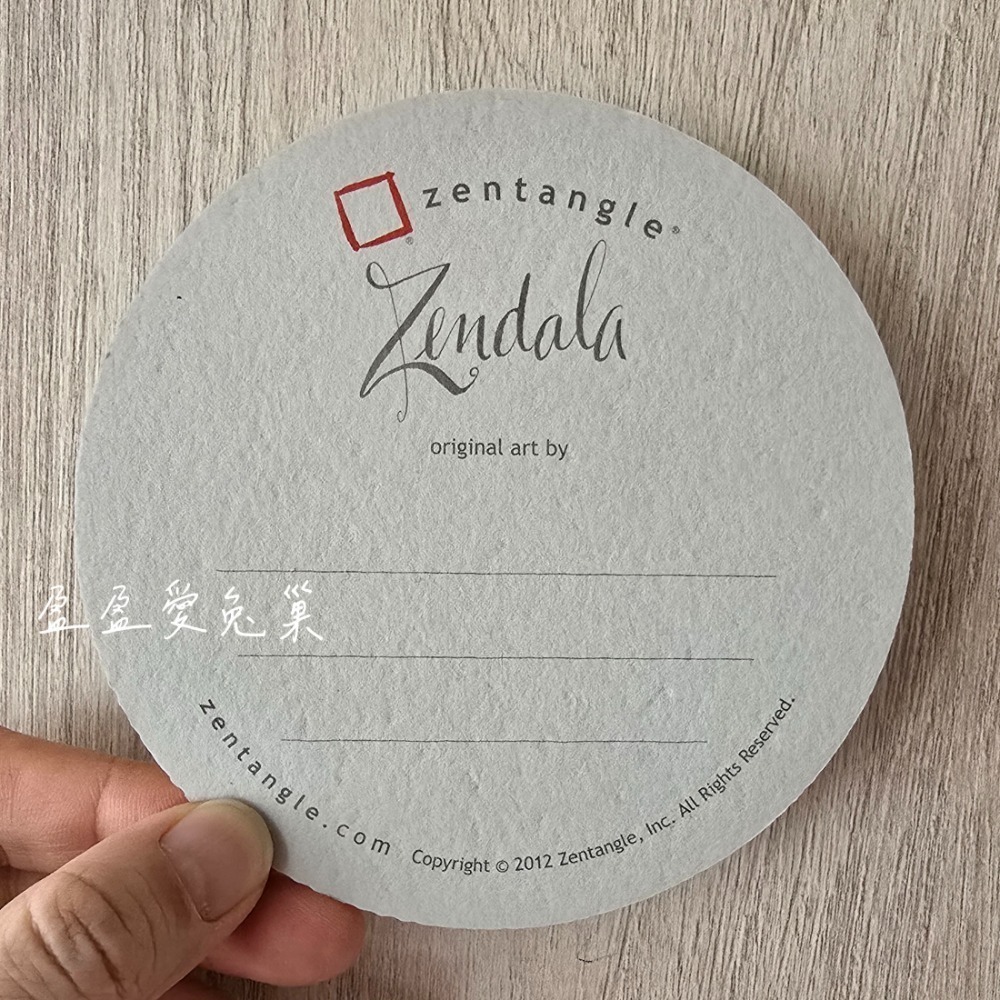 【盈盈愛兔巢】Zentangle® 美國禪繞畫紙磚｜官方｜圓形紙磚 11.7公分 ｜空白紙磚｜原廠正版｜禪繞畫工具材料-規格圖9