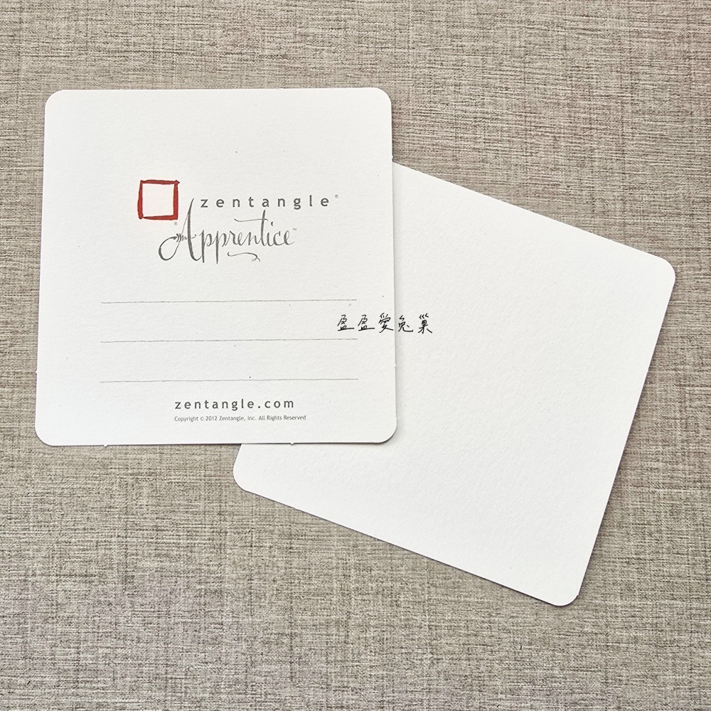 【盈盈愛兔巢】Zentangle® 美國禪繞畫紙磚｜官方｜學習紙磚｜11.4公分｜空白紙磚｜原廠正版｜禪繞畫工具材料-細節圖3