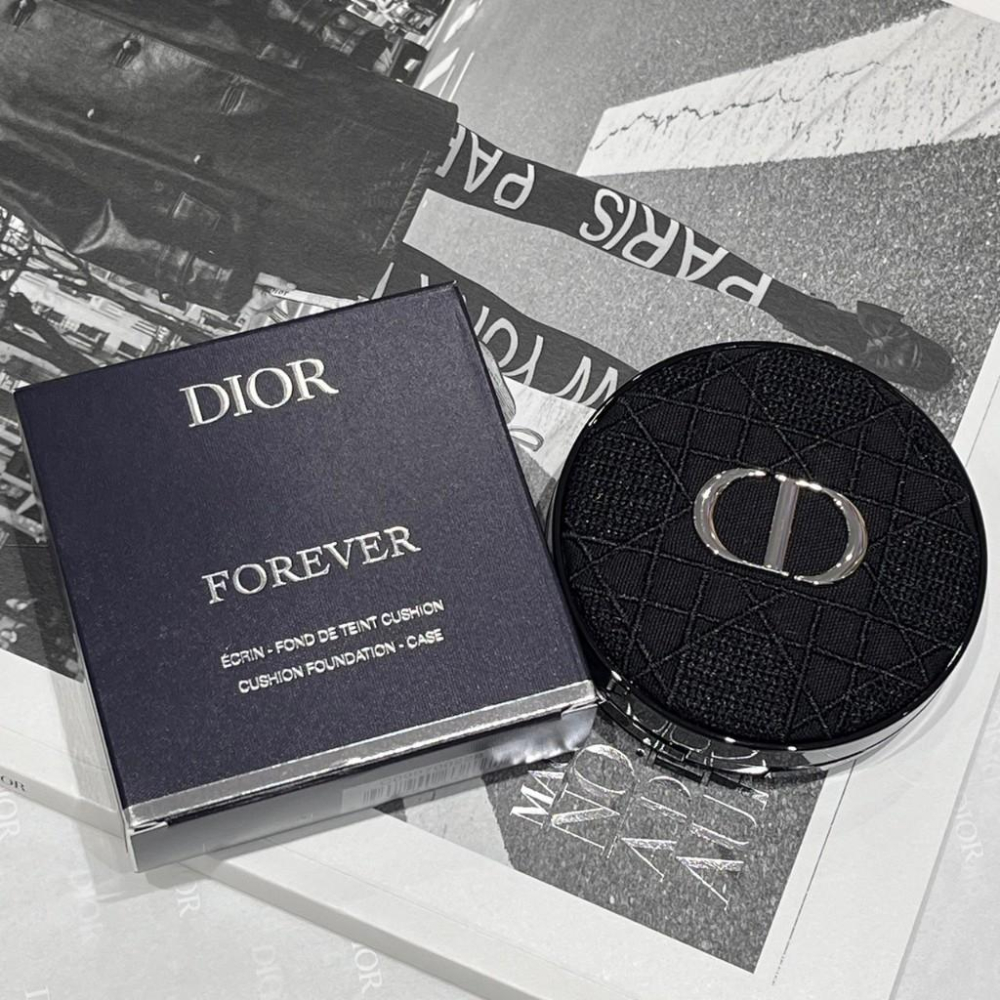 Dior 迪奧 超完美氣墊外殼 奇幻星願/巴黎地圖/粉色/杏色/漆皮/刺繡藤格紋 限量款 專櫃貨-細節圖3