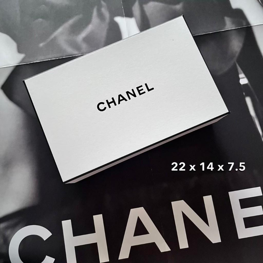 CHANEL 香奈兒禮盒 紙盒 紙袋 提袋 緞帶 禮物包裝 專櫃貨-細節圖3