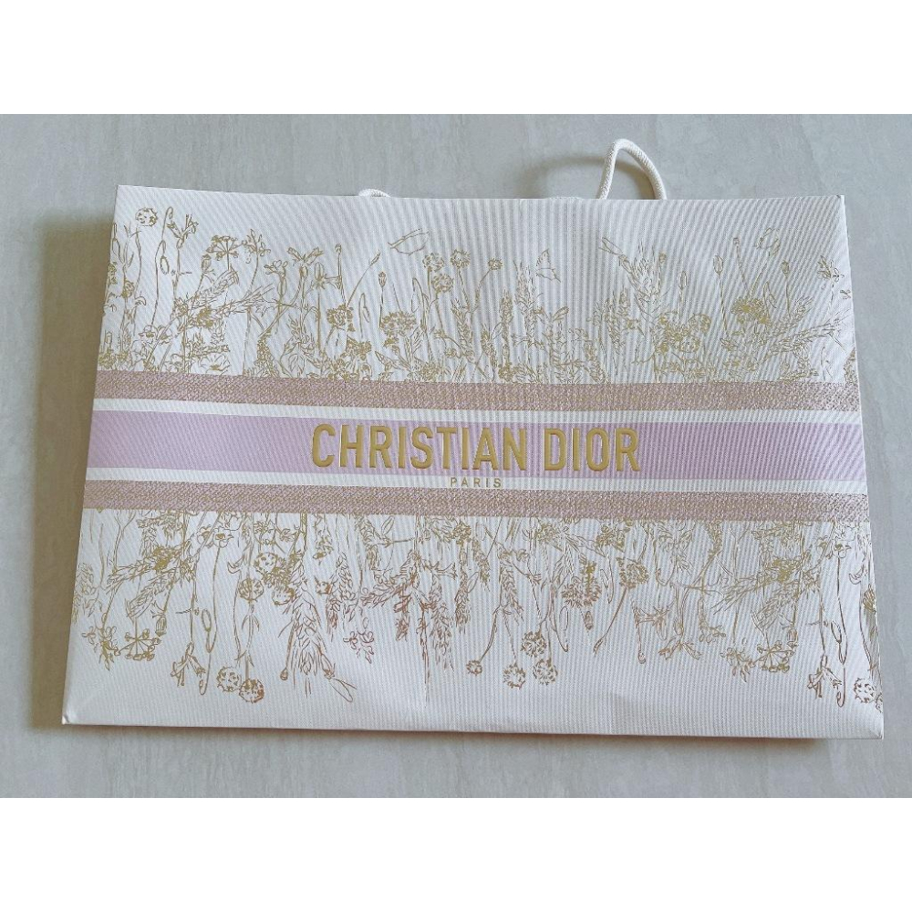 Dior 迪奧 紙袋 / 提袋 燙金 金燦凡爾賽 禮品袋 禮品盒 緞帶 彩帶 專櫃貨-細節圖7