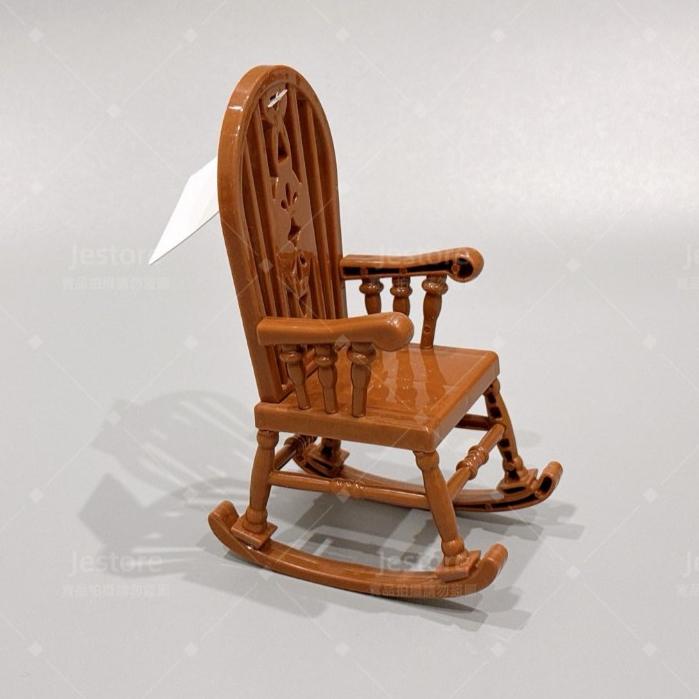 復古椅 1/12 公仔 專用 佈置 魔女的椅子 搖椅 場景 迷你模型-細節圖2