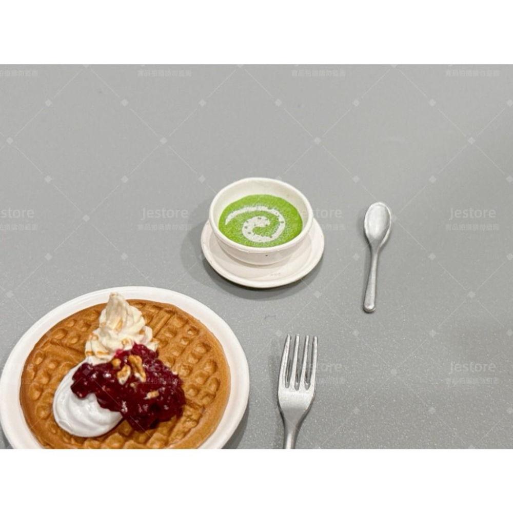 食玩 盒玩 re-ment 咖啡美食 10號 咖啡廳 袖珍奶油 蛋糕 拉花咖啡 下午茶 南瓜蛋糕-細節圖3