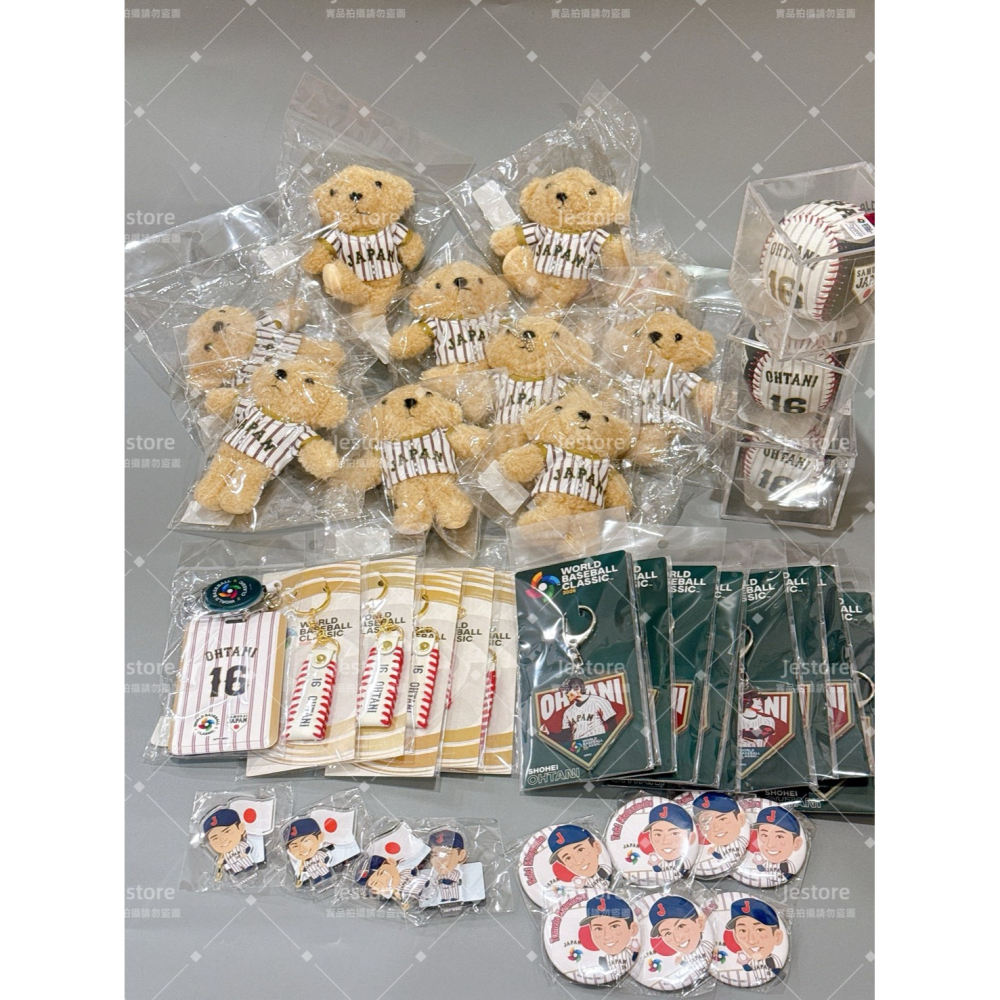 現貨 2026 WBC 世界棒球經典賽 小熊 鑰匙圈 棒球 球衣 大谷翔平 #16 主場球衣 日本武士隊 OHTANI-細節圖3