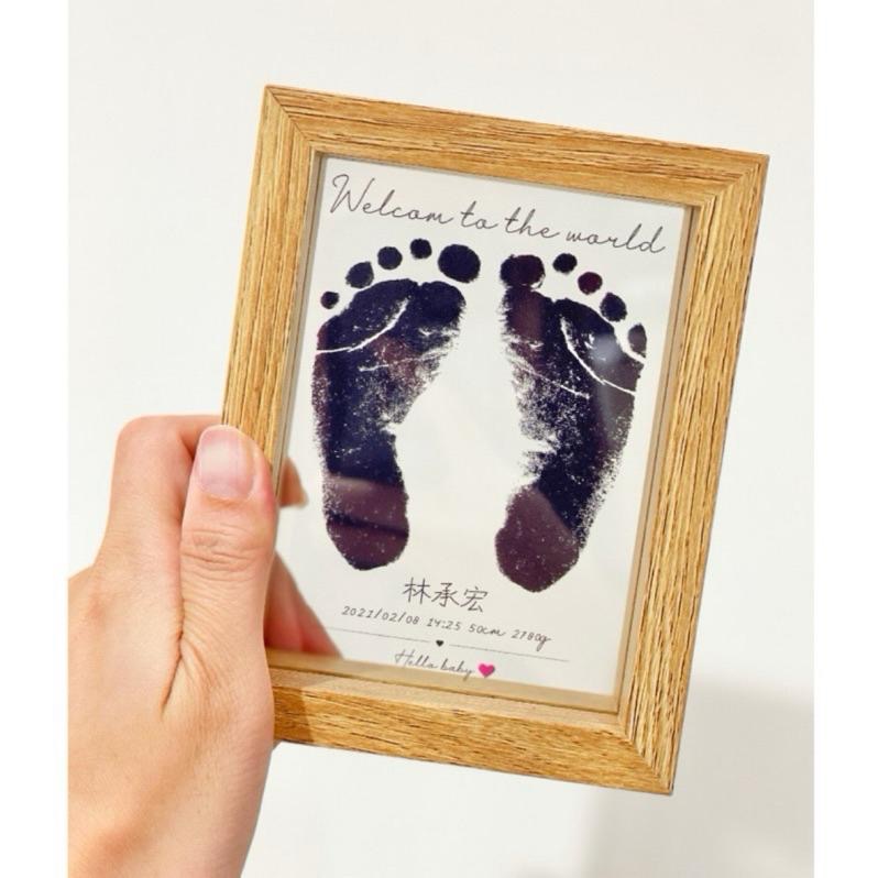【腳印相框】✨胎毛相框✨腳印相框✨透明相框✨相框客製化✨寶寶相框✨ 寵物足印✨ 成長紀錄✨腳印✨足印相框✨小天使腳印-細節圖3