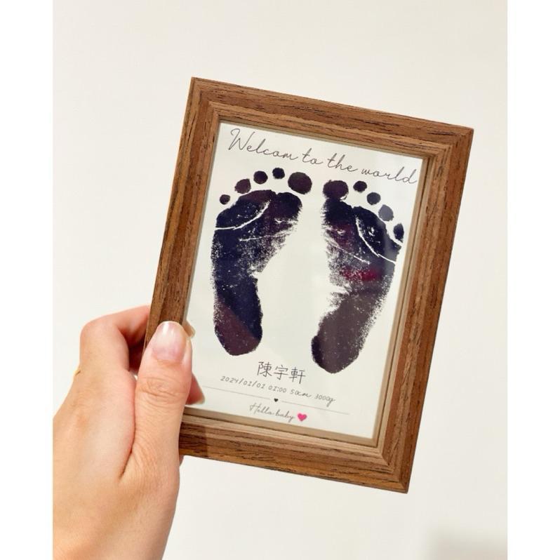 【腳印相框】✨胎毛相框✨腳印相框✨透明相框✨相框客製化✨寶寶相框✨ 寵物足印✨ 成長紀錄✨腳印✨足印相框✨小天使腳印-細節圖4