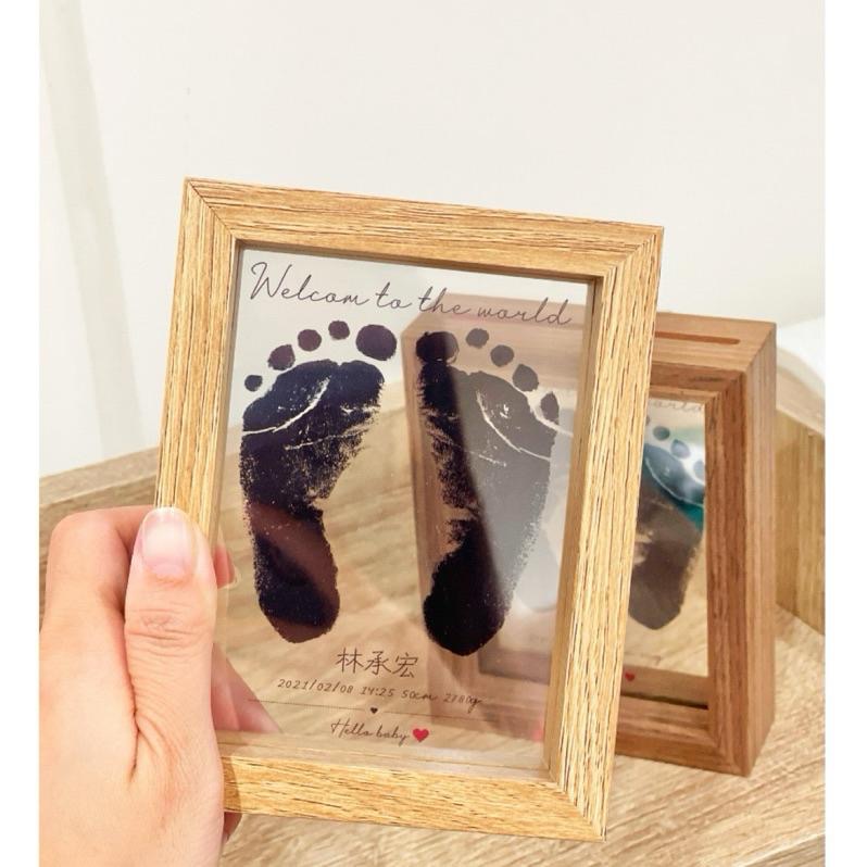 【腳印相框】✨胎毛相框✨腳印相框✨透明相框✨相框客製化✨寶寶相框✨ 寵物足印✨ 成長紀錄✨腳印✨足印相框✨小天使腳印-細節圖5