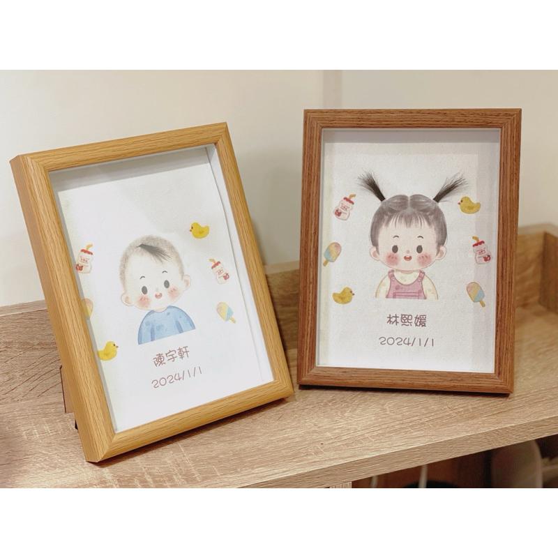【客製胎毛相框DIY】胎毛相框✨胎毛紀念相框✨寶寶成長紀錄✨新生兒紀念✨生日禮物✨胎毛畫✨新生兒禮物✨抓周派對✨紀念禮物-細節圖4