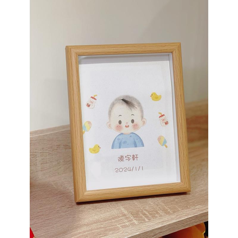 【客製胎毛相框DIY】胎毛相框✨胎毛紀念相框✨寶寶成長紀錄✨新生兒紀念✨生日禮物✨胎毛畫✨新生兒禮物✨抓周派對✨紀念禮物-細節圖5