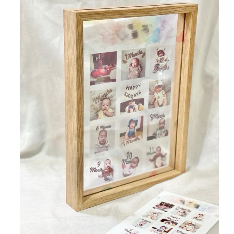 【客製成長相框】✨週歲透明相框✨相框客製化✨寶寶相框✨ 生日禮物✨ 成長紀錄✨成長相框✨生日禮物✨派對佈置✨週歲禮盒-細節圖7