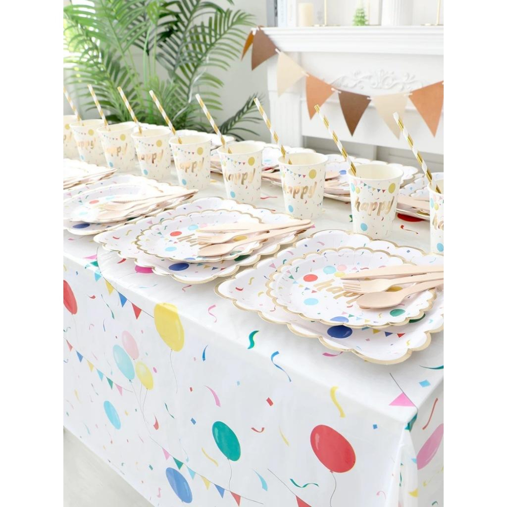 【生日派對紙盤餐具組】✨一次性餐具✨派對餐具 ✨派對紙盤✨聚餐布置✨寶寶派對✨生日派對佈置✨性別派對✨聚會✨-細節圖5
