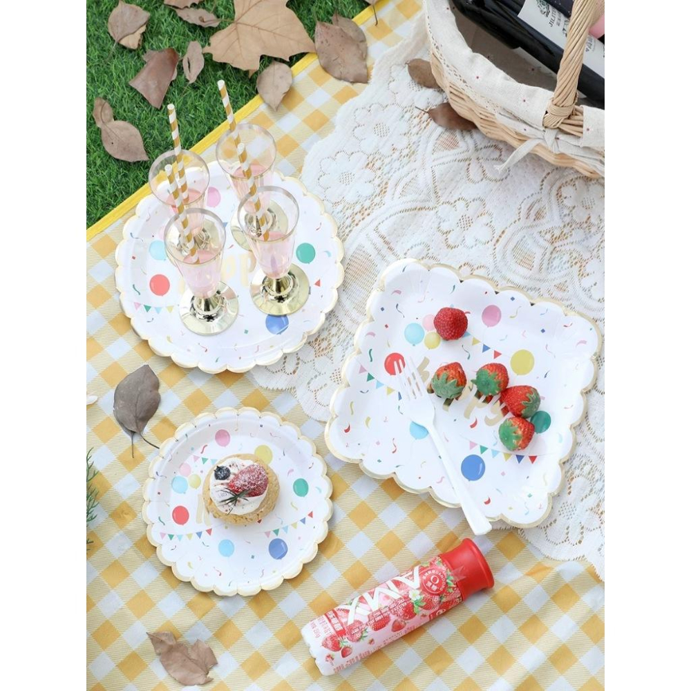 【生日派對紙盤餐具組】✨一次性餐具✨派對餐具 ✨派對紙盤✨聚餐布置✨寶寶派對✨生日派對佈置✨性別派對✨聚會✨-細節圖7