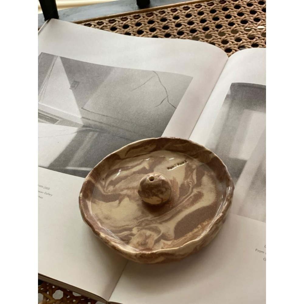 DOKi DOKi 絞胎線香盤 線香座 incense holder-細節圖2