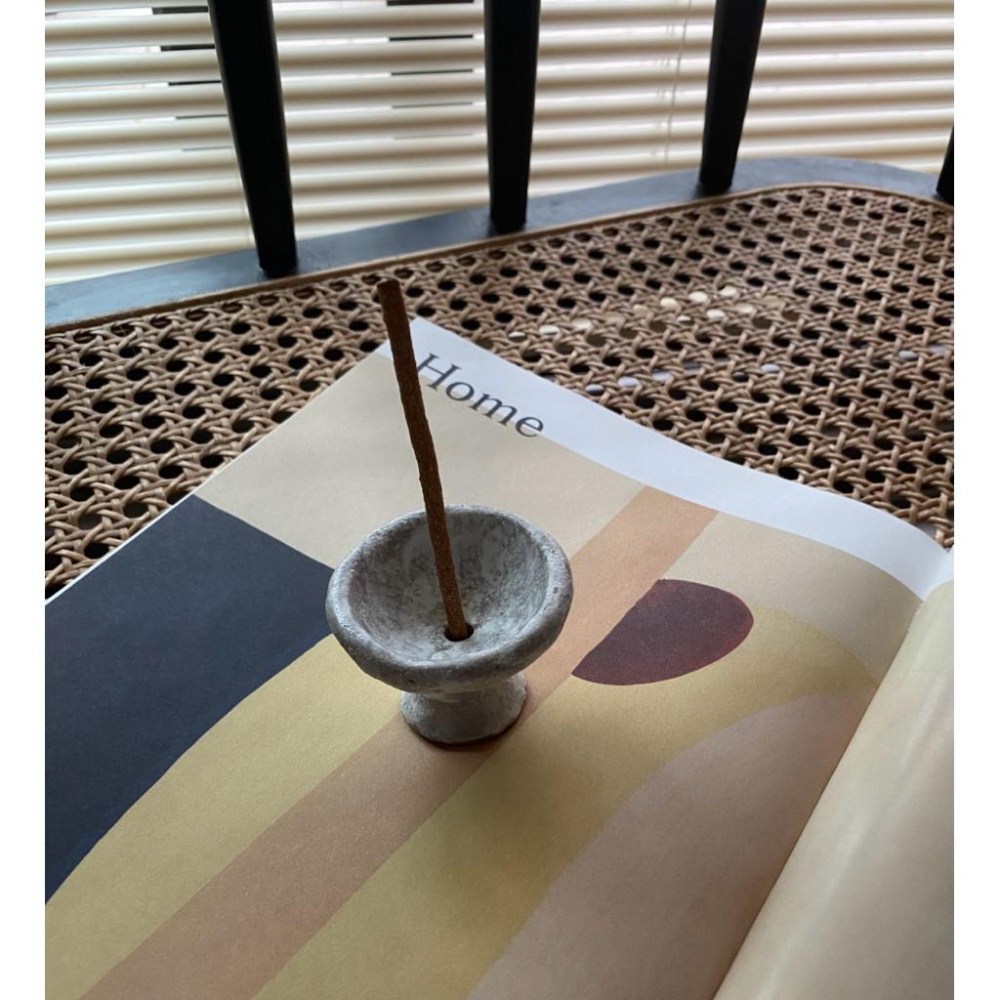 DOKi DOKi 粗孔線香插 線香座 雪餅款 手工陶 藏香 incense holder-細節圖3