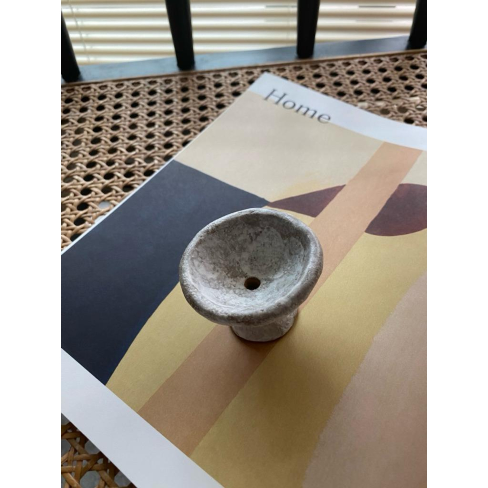 DOKi DOKi 粗孔線香插 線香座 雪餅款 手工陶 藏香 incense holder-細節圖5