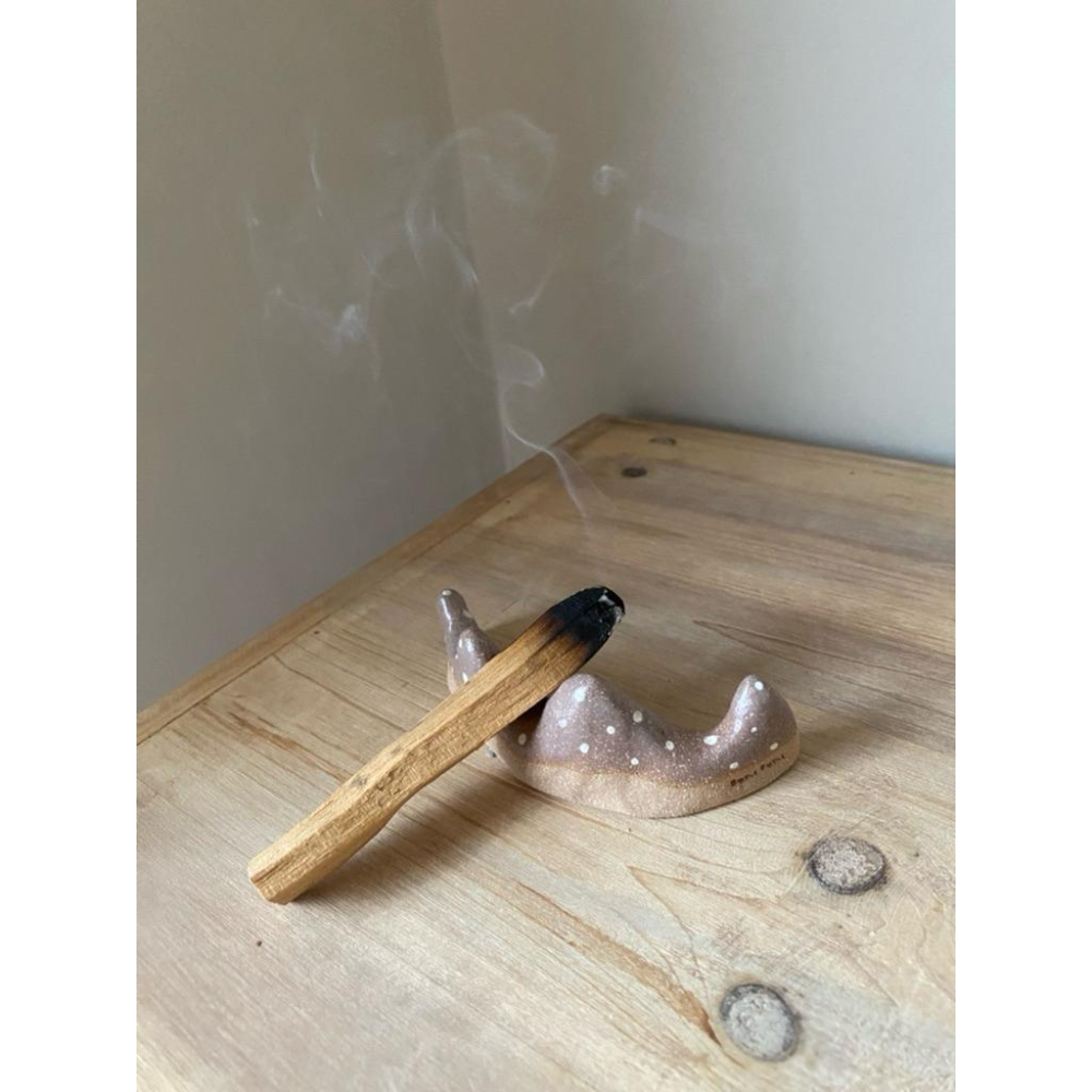 DOKi DOKi 筆架 聖木架 祕魯聖木架 巨巨巨可愛 手捏陶 陶藝 陶瓷 incense holder-細節圖4